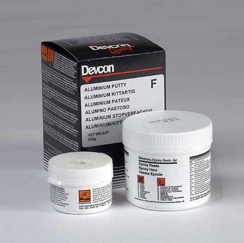 Devcon Aluminium Putty (F), эпоксидная шпаклевка с алюминиевым наполнителем