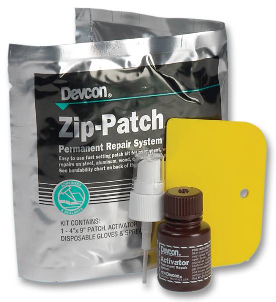 Devcon Zip Patch Repair Kit, заплатка для быстрого ремонта на месте 