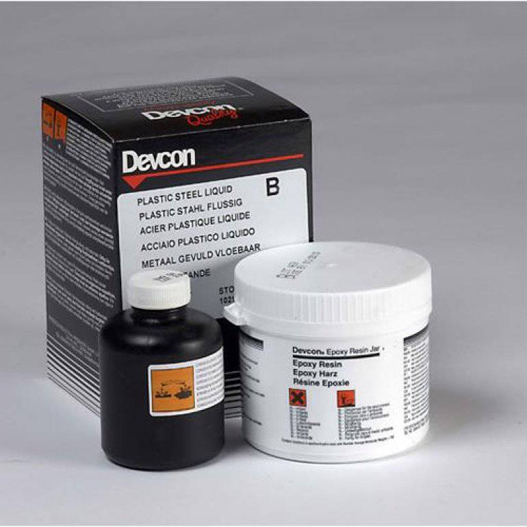 Devcon Plastic Steel Liquid (B) 500 гр, жидкая эпоксидная смола со стальным наполнителем 