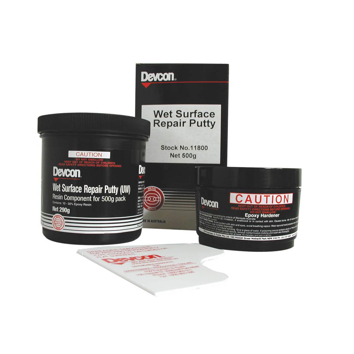 Devcon Wet Surface Repair Putty UW, эпоксидная мастика для работы в влажных условиях и под водой