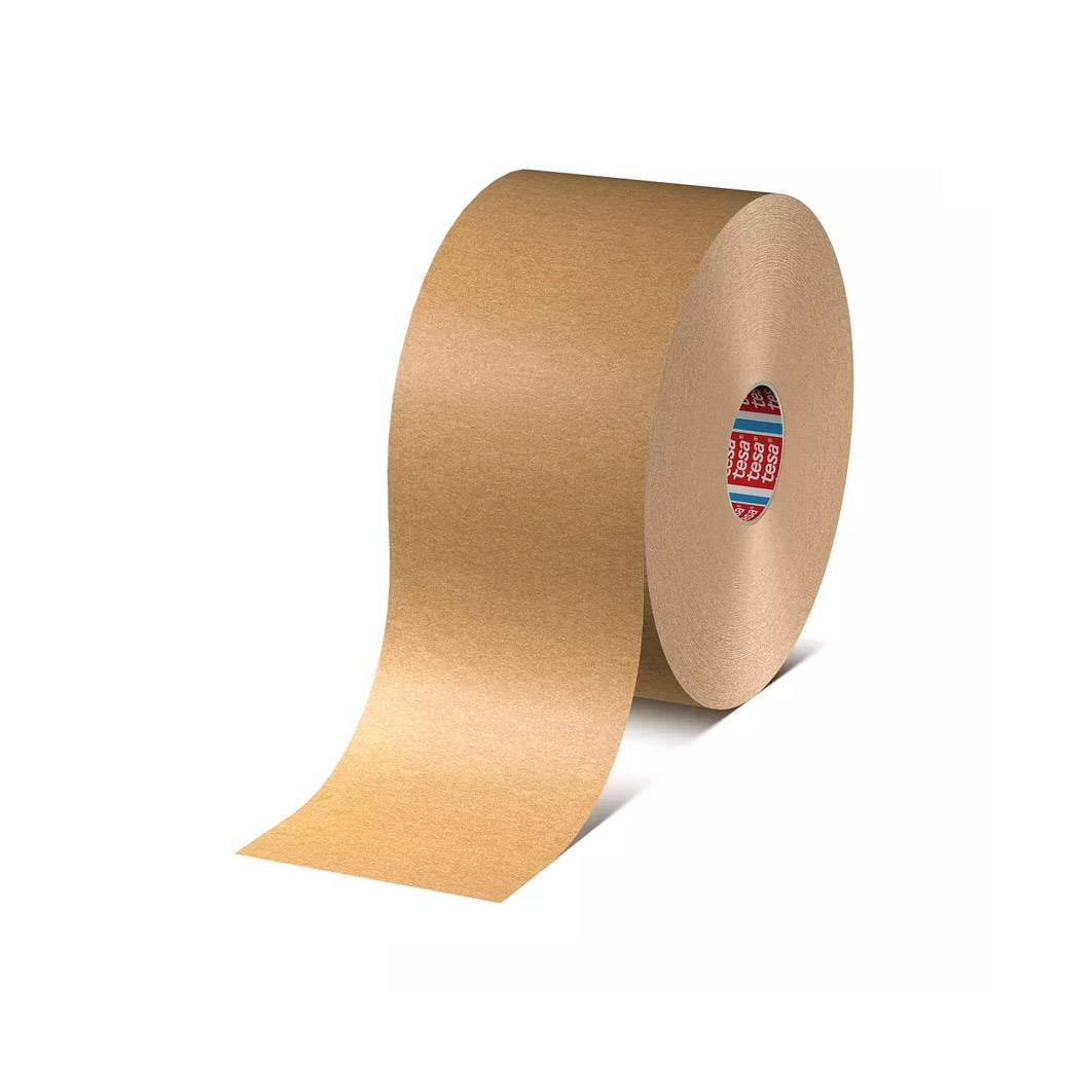 Tesa 4713 (500м х 50мм), коричневая бумажная упаковочная лента для коробок