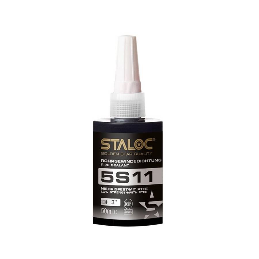Staloc 5S11, герметик для резьбовых соединений низкой прочности, с допуском NSF (пищевая промышленность)