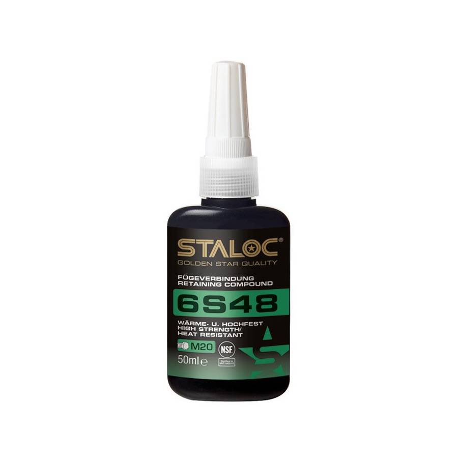 Staloc 6S48, вал-втулочный фиксатор высокой прочности, термостойкий, с допуском NSF (пищевая промышленность)