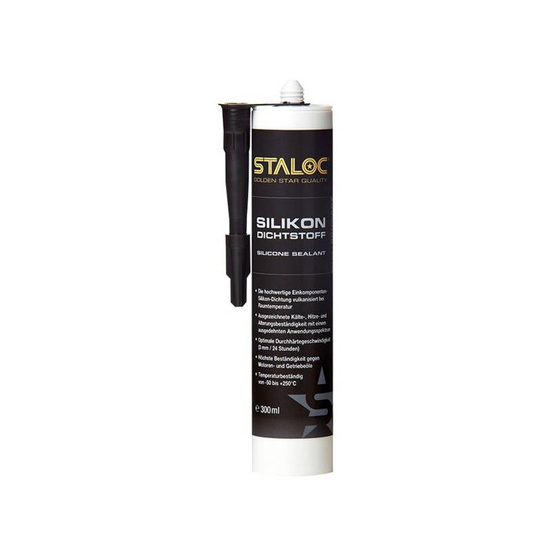 Staloc Silicone sealant black oil resistant — маслостойкий кислотный герметик