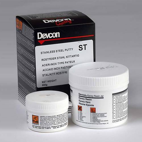 Devcon Stainless Steel Putty (ST), эпоксидная мастика с наполнителем из нержавеющей стали